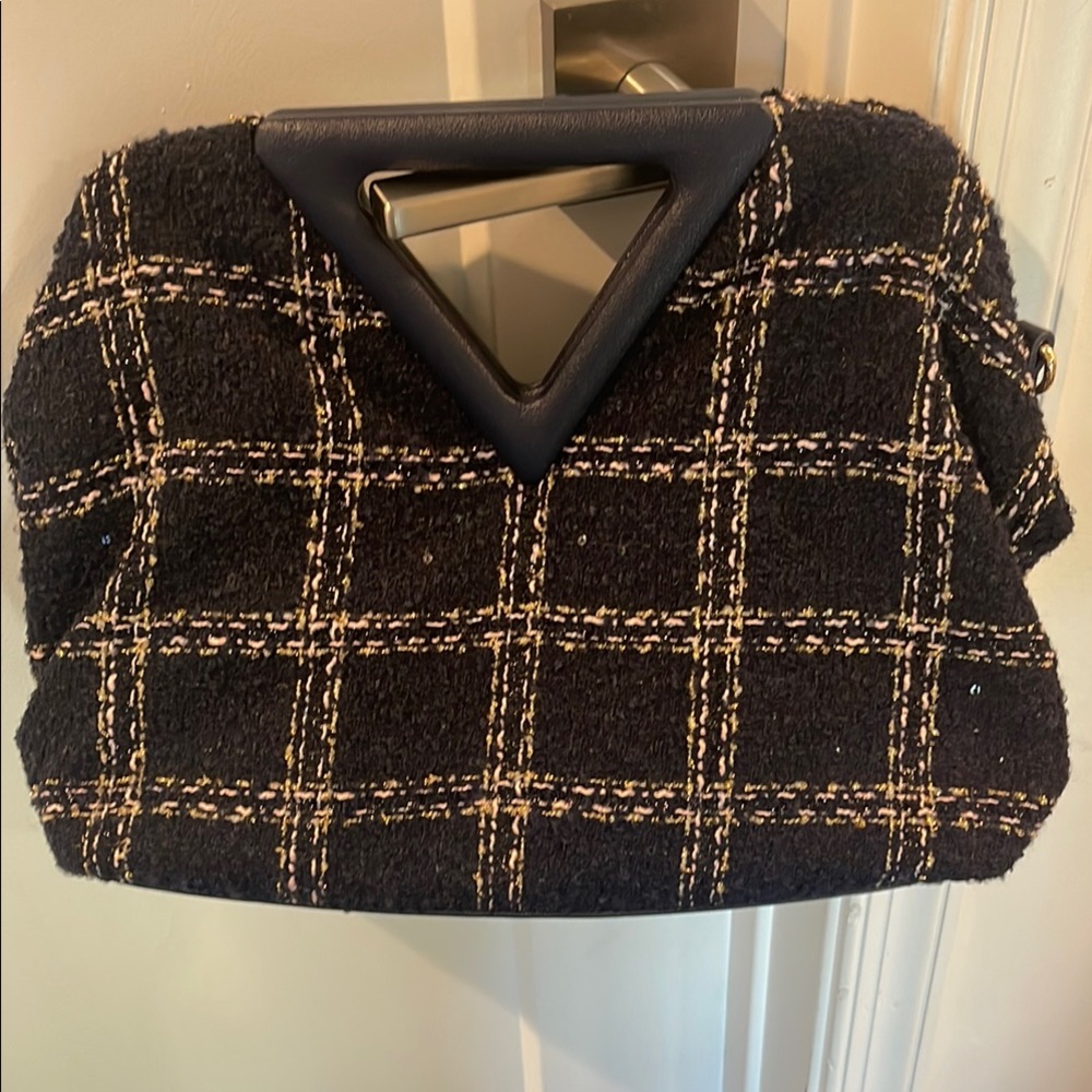 Chic navy Women's tweed Handbag